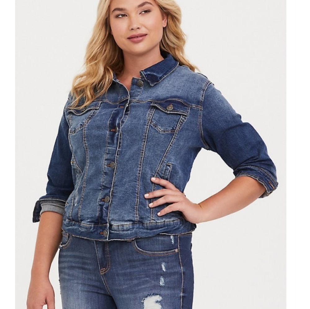 Long Sleeve Denim Jacket from Torrid, Size 3